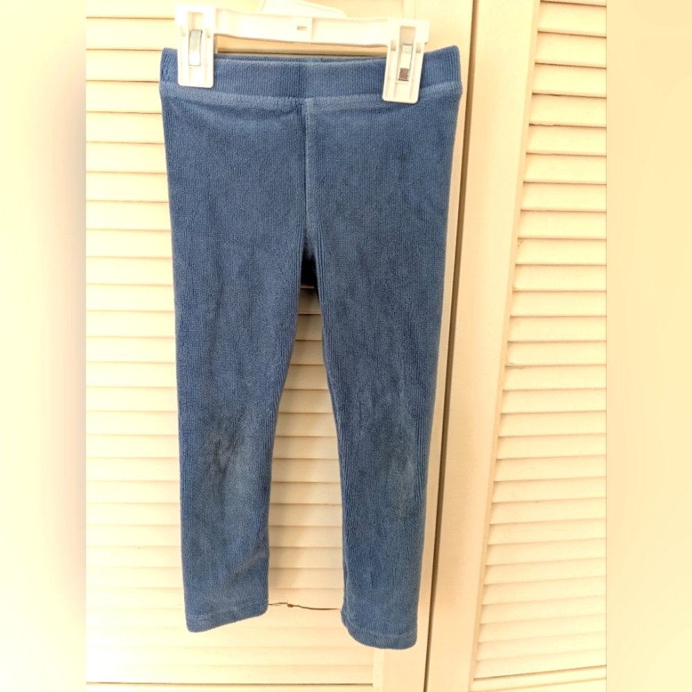 Crewcuts Blue Stretch Corduroy Leggings, Size 4T